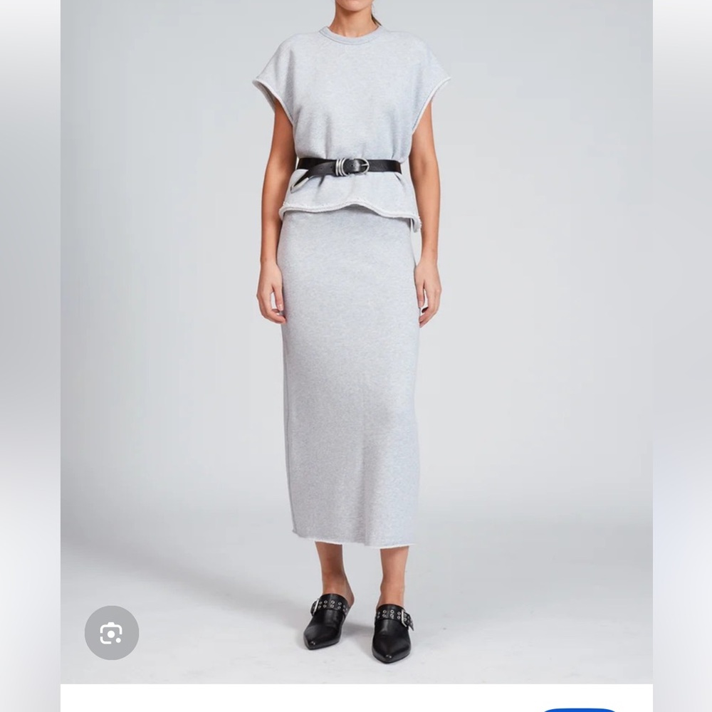 Rag and bone Vintage Terry midi skirt